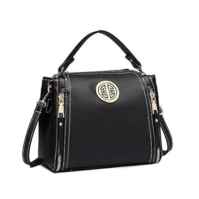 Buy Miss Lulu Women Handbags Pu Leather Casual Travel Ladies Top Handle ...