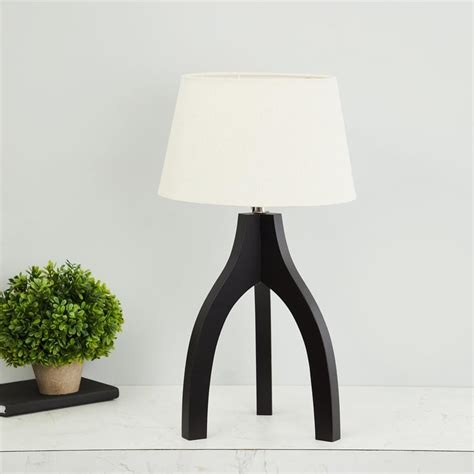 Buy Ashoka-Terrian Tripod Wooden Table Lamp from Home Centre at just ...