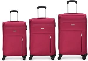 ARISTOCRAT 4W STROLLY (H) 58+68+78 RED Cabin & Check-in Set 4 Wheels ...