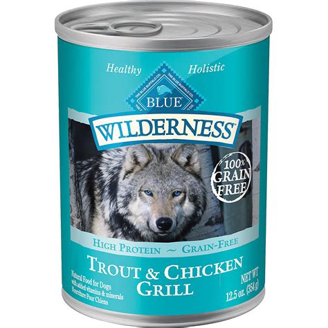 Blue Buffalo BLUE Wilderness Trout & Chicken Grill Wet Dog Food, 12.5 ...
