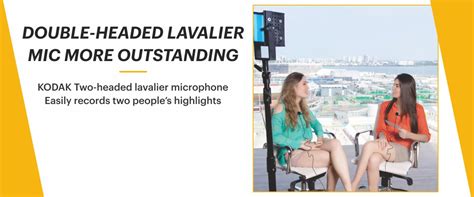 Kodak M12 2.5mm Dual Lavalier Microphone | Future Forward