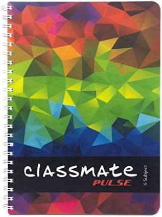 Classmate Pulse 6 Subject Spiral Notebook - Pack of 1 | Single Line ...