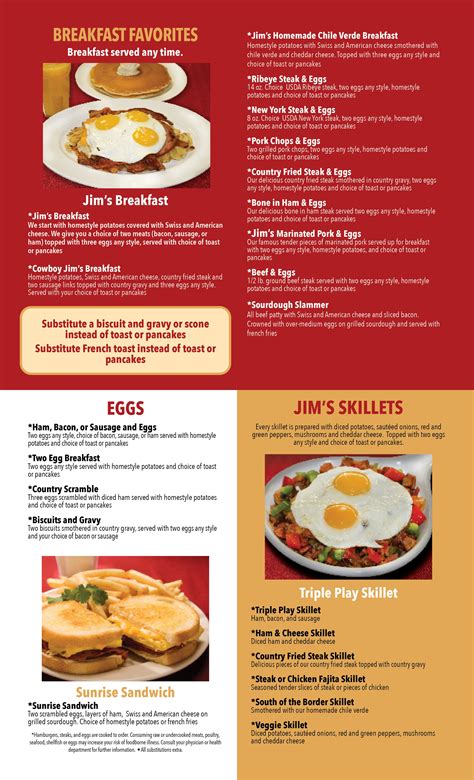 Breakfast — Jim's Family Restaurant