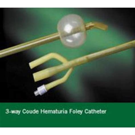 Bard 2557H24 - BARDEX LUBRICATH Hematuria Latex Foley Catheter, Coude ...