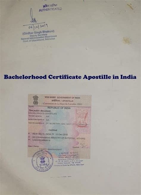 Unmarried Affidavit Apostille in Delhi, India| Single Status Attestation