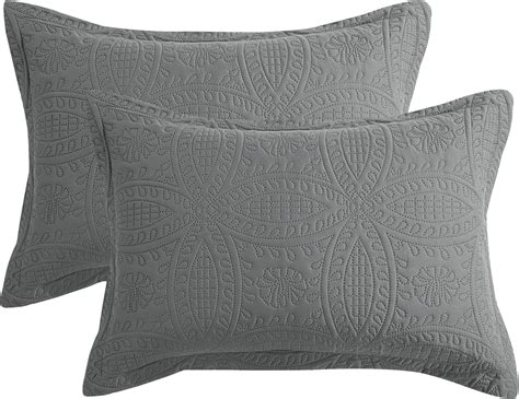 Amazon.com: Bare Home Standard Pillow Sham Covers - Set of 2 - Premium ...