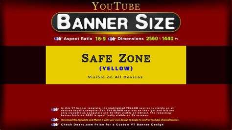 YouTube Banner: Ideal Size Dimensions, Aspect Ratio for Mobile and ...