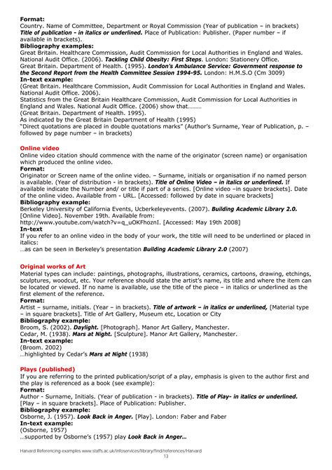 Harvard Style Referencing Example 的图像结果