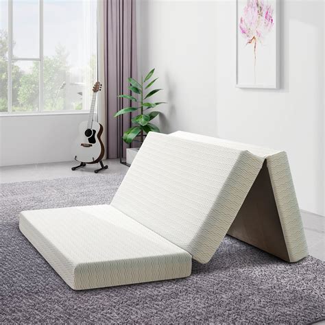 Alwyn Home Driffield Tri-fold 6'' Memory Foam Mattress, Portable ...