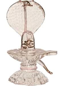 Somil Spiritual God Shivling Statue Gold Polished Crystal Glass, Clear ...