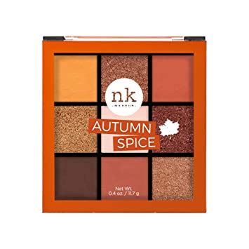 NICKA K NEW YORK Nine Color Eyeshadow Palette, Shimmery Finish - Autumn ...