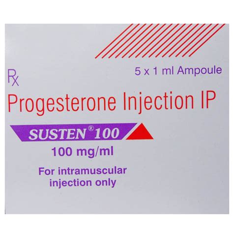 Susten 100 mg Injection 1 ml | Uses, Side Effects, Price | Apollo Pharmacy