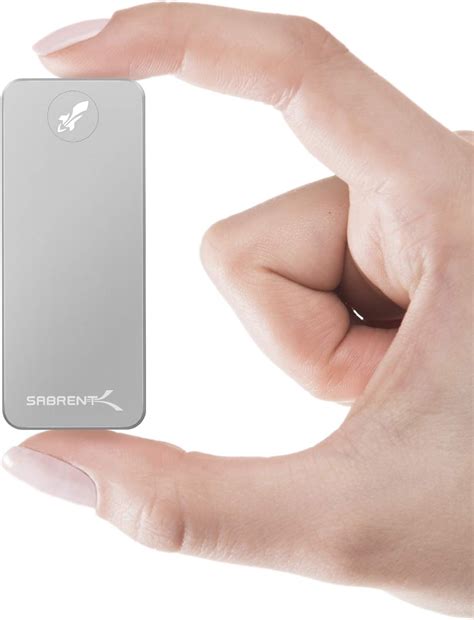 Sabrent Rocket Nano 1TB USB 3.2 10Gb/s External Aluminum SSD (Silver ...