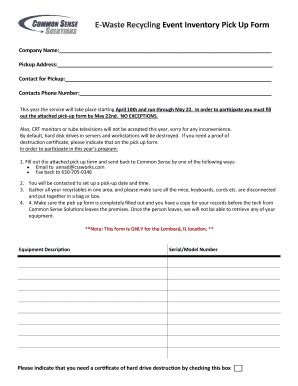 Customer Pick Up Form - Fill Online, Printable, Fillable, Blank | pdfFiller