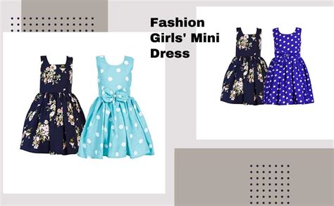 Klowvila Fashion Girls' Mini Dress(1-2 Years,Black) : Amazon.in ...