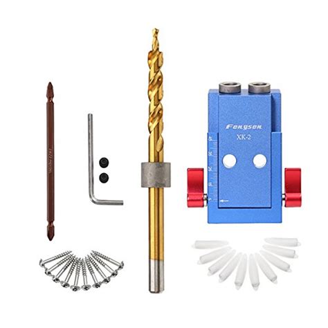 Woodworking Tool Pocket Hole Jig Woodwork Guide Repair Carpenter Kit ...
