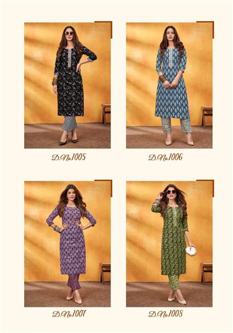 balaji shanaya vol-1 Cotton Designer kurti with pant Collection ...