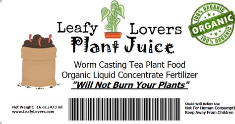 Buy Worm Castings Plant Food - Concentrated Liquid Tea [Fe]rtilizer ...