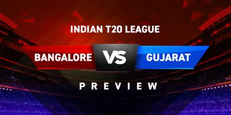 Bangalore vs Gujarat Indian T20 League: First Games by Paytm fantasy ...