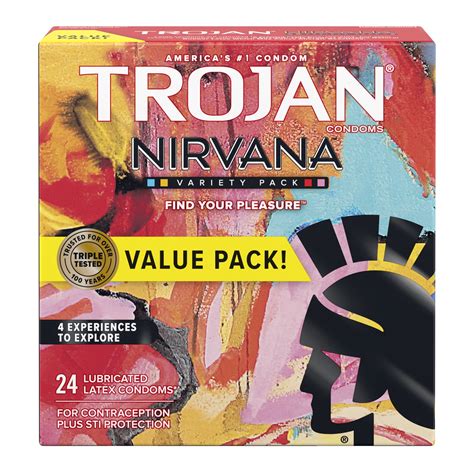 Trojan Nirvana Collection Variety Pack Condoms - 24 count - Walmart ...