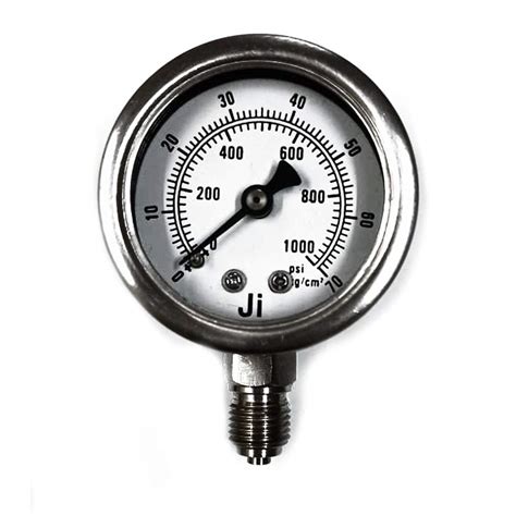 "Ji" Japsin Instrumentation Pressure Gauge, Dial Size 2 1/2" (63 mm ...