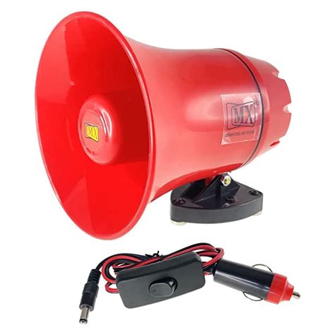 MX 30 W Hand‑Held Megaphone with Siren Alarm – Portable PA Speaker for ...