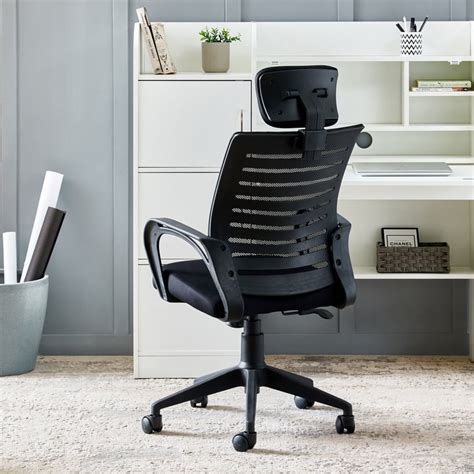 Buy Yuva Diego Mesh High Back Office Chair - Black from Home Centre at ...