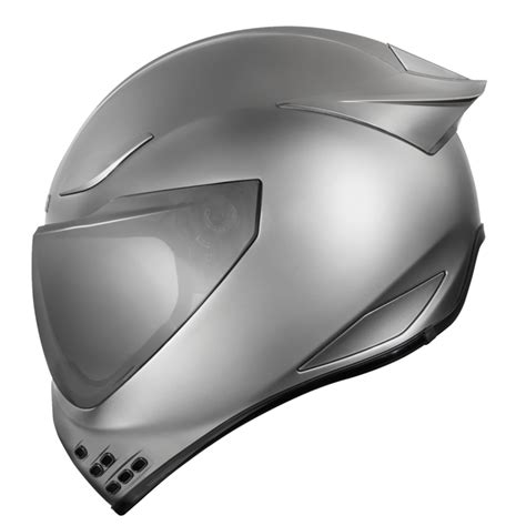 Icon Domain Cornelius Silver Helmet