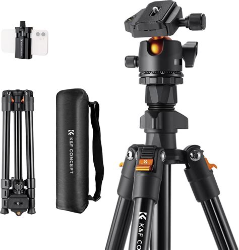 Buy K&F Concept 64 inch/163cm Camera Tripod,Lightweight Travel Outdoor ...