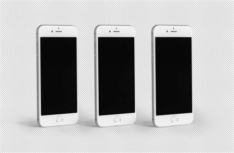 Multiple iPhone Mockup Side Angle Screens | ZippyPixels
