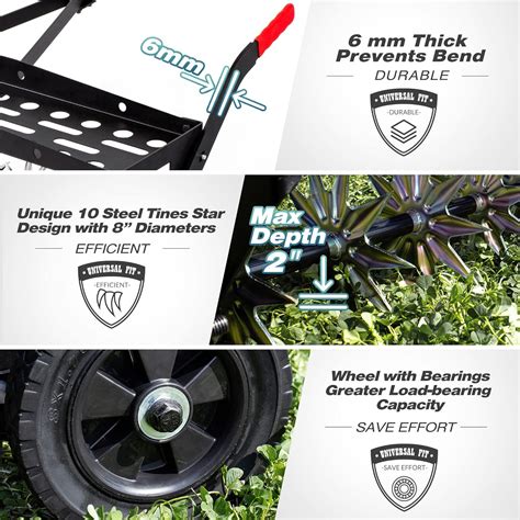 Suchtale 40-Inch Tow Behind Spike Aerator with India | Ubuy