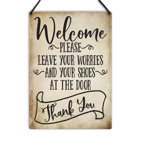 Buy Maise & Rose Shoes Off Sign-No Shoes Allowed Sign-Remove Shoes Sign ...