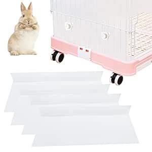 Buy 4PCS Rabbit Litter Box Splash Guard,Transparent Easy Clean Urine ...