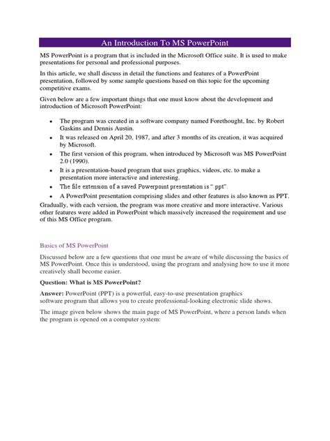 Image result for Introduction to Microsoft PowerPoint