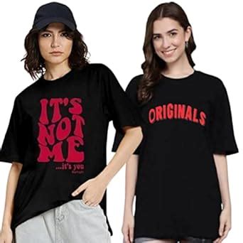 Buy TDOC Oversized Cotton Blend Half Sleeve Womens T-Shirts Combo (Pack ...