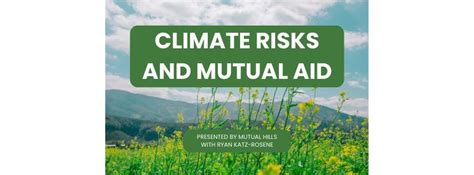 Climate Risks and Mutual Aid, Online event, Wakefield, Quebec, 28 ...