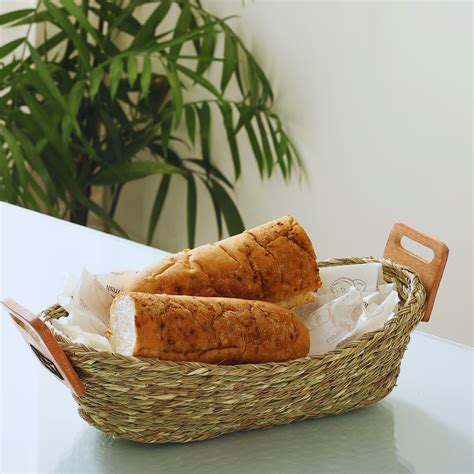 Handmade Sabai Grass Bread Basket (Beige) – Ecoflore