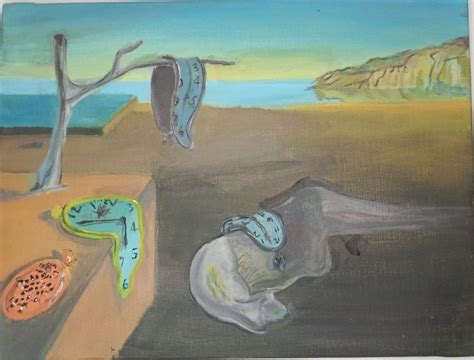 The Persistence of Memory Painting by Nataliia Havryliuk