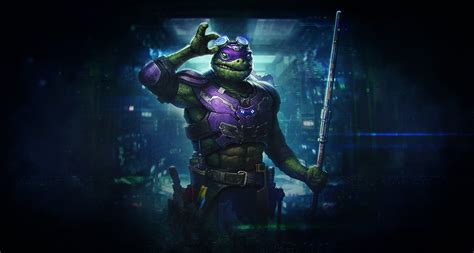artwork, warrior, Donatello, Alex Borsuk, purple, Teenage Mutant Ninja ...