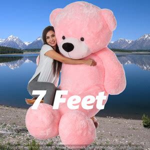 HOUSE OF COMMON 7ft Plush PINK Teddy Bear – Huge, Huggable Soft Toy for ...