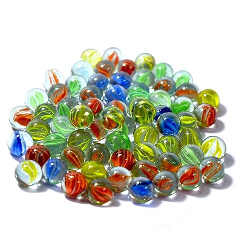 ARSUK -40 Pcs Glass Marbles Set Cats Eye Color Assorted Sizes Mixed ...