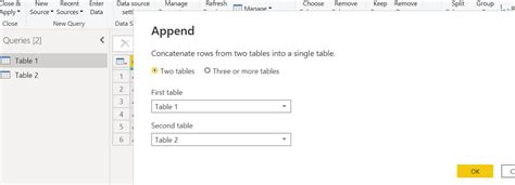 Image result for Add Second Table to Power Query