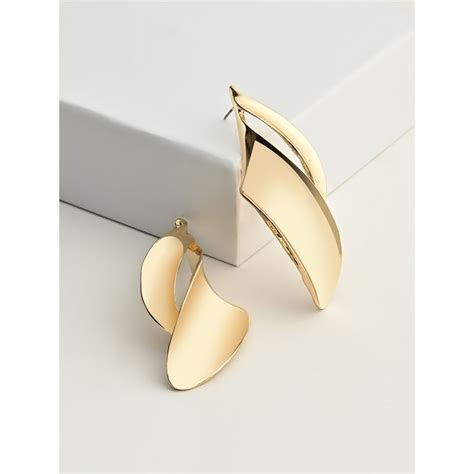 Buy Kazo Elegance Twisted Metal Drop Earrings Online