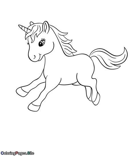 Unicorn Coloring Pages Baby