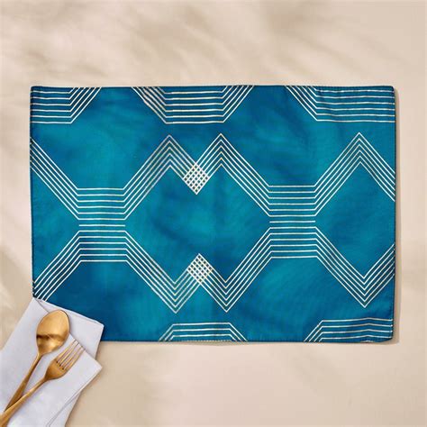 Buy Corsica Gleam Foil Printed Placemat from Corsica by Home Centre at ...