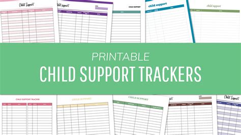 Child Support Tracker Printables - 16 FREE Child Payment Logs