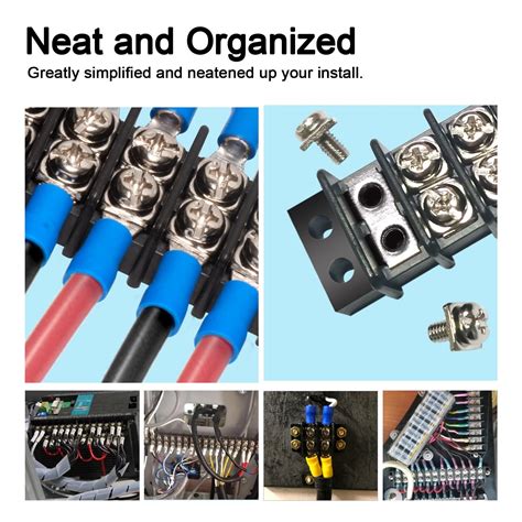Snapklik.com : Terminal Block - 2 Pack 6 Positions 200v-450v 20-30A Dual Row Screw Terminals ...