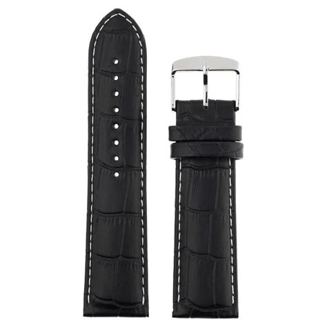Buy Online 24 mm Black Genuine Leather Straps for Men - nf4110171024s ...