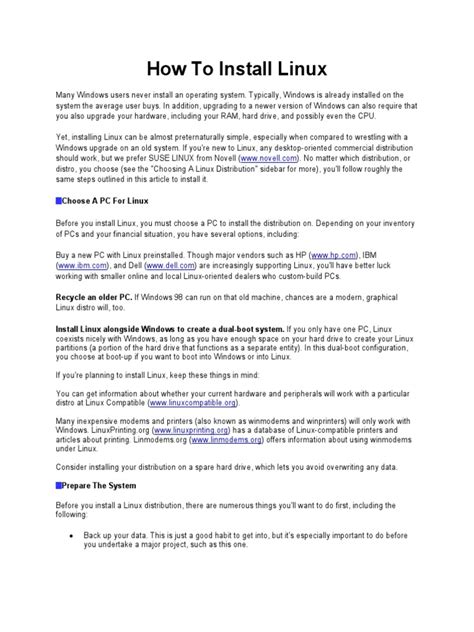 Linux Installation 的图像结果