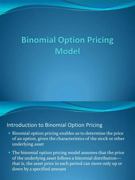 Image result for Binomial options pricing model Formula